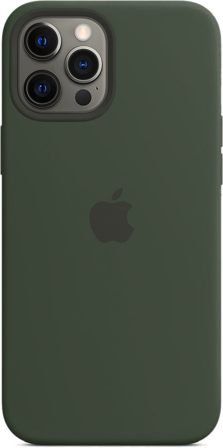 Чехол Silicone Case magsafe качество Lux для iPhone 12 Pro Max темно-зеленый в Тюмени